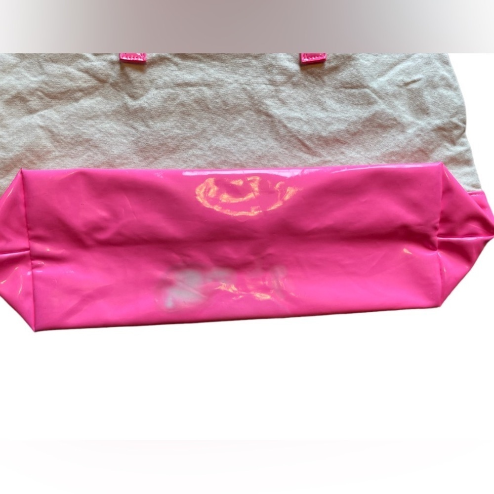 Victoria Secret canvas and vinyl pink over shoulder causal bag - Picture 7 of 7